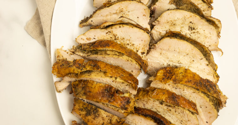 Spatchcock Oven Roasted Turkey Breast