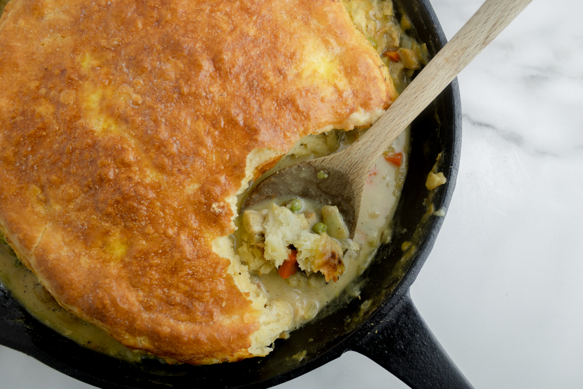 Biscuit Topped Skillet Pot Pie