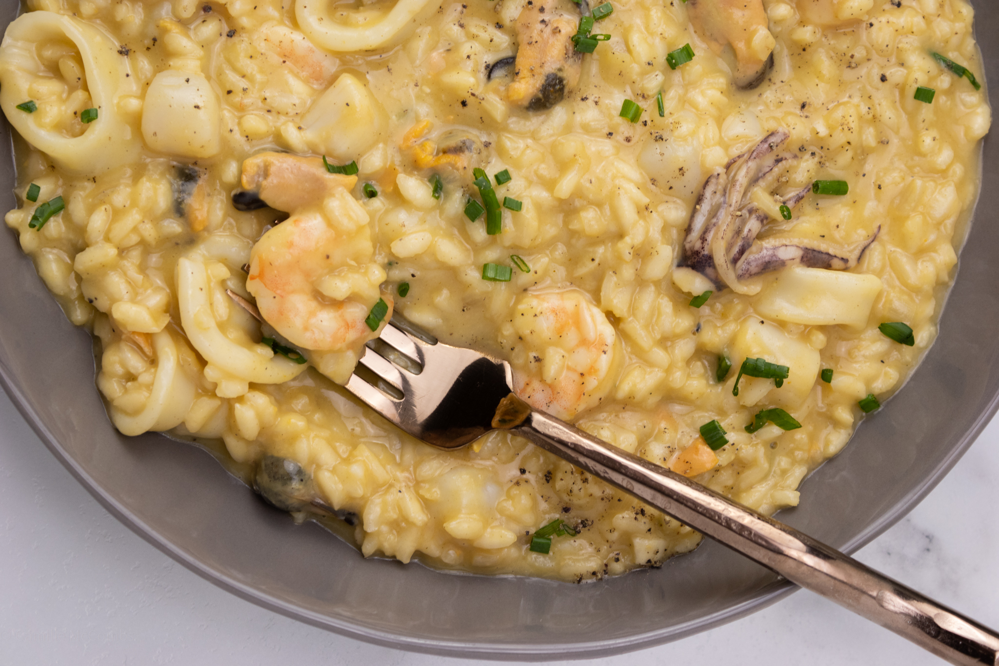 Seafood Risotto - My Life In An Apron